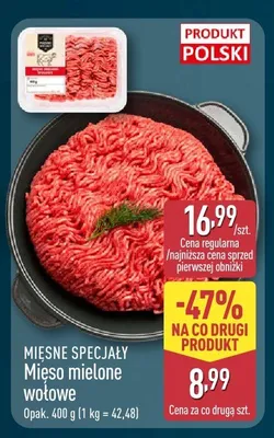 Mięso mielone wołowe promocja w Aldi