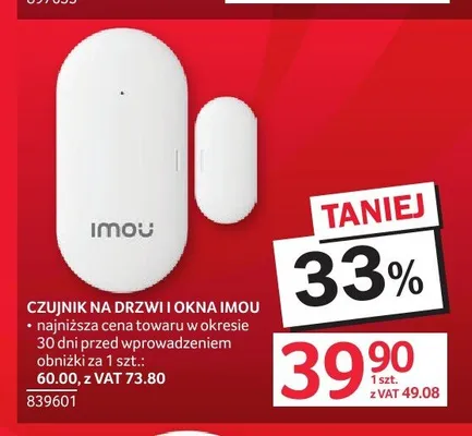 Czujnik na drzwi i okna IMOU promocja w Selgros