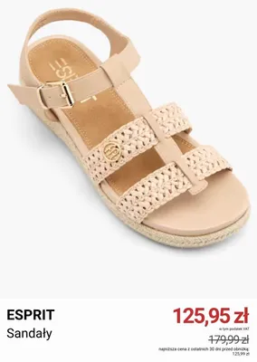 Sandały Esprit promocja w Deichmann