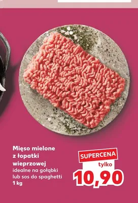 Mięso mielone z łopatki wieprzowej promocja w Kaufland