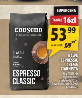 Kawa ziarnista Eduscho Espresso Classic promocja w Arhelan