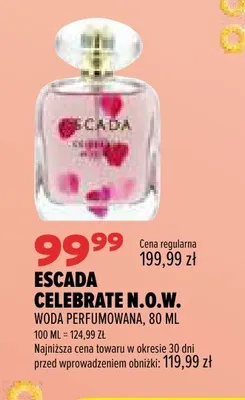 Woda perfumowana Escada Celebrate N.O.W. promocja w Drogerie Natura