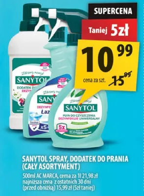 Spray Sanytol dodatek do prania promocja w Arhelan