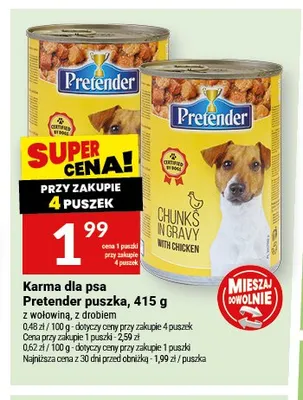 Karma dla psa Pretender puszka z drobiem promocja w Twój Market