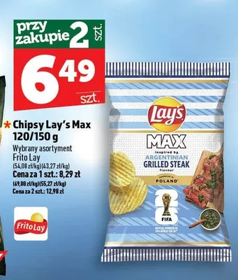 Chipsy Lay's Max promocja w TOPAZ