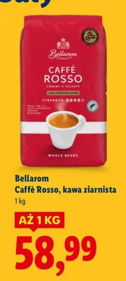 Kawa ziarnista Caffè Rosso 1 kg promocja w Lidl