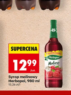 Syrop malinowy Herbapol promocja w Biedronka