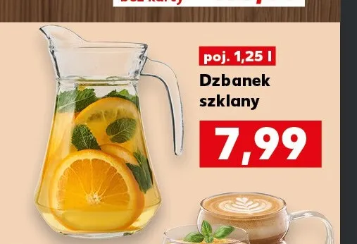 Dzbanek szklany 1,25 l promocja w Kaufland
