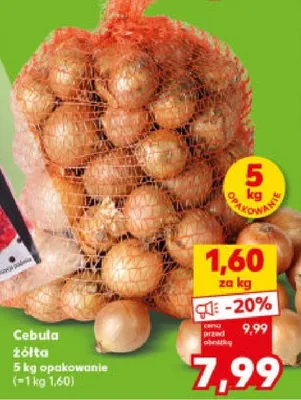 Cebula żółta Kaufland promocja w Kaufland
