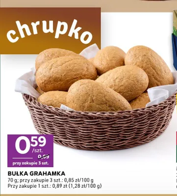 Bułka grahamka promocja w Stokrotka