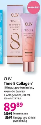 Liftingująco-tonizujący krem do twarzy z kolagenem Time 8 Collagen promocja w Hebe