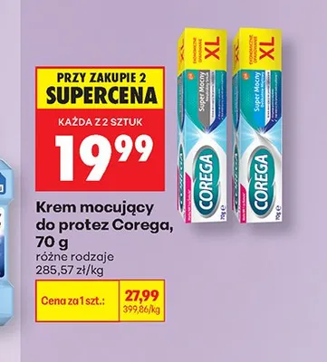 Krem mocujący do protez Corega Super Mocny promocja w Biedronka