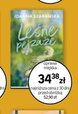 Książka Leśne pejzaże Joanna Szarańska promocja w Empik