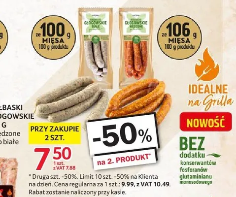 Kiełbaski głogowskie promocja w Selgros