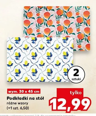 Podkładki na stół 2-pak 30x45 cm promocja w Kaufland