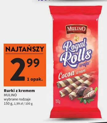 Rurki z kremem Mulino promocja w Intermarche