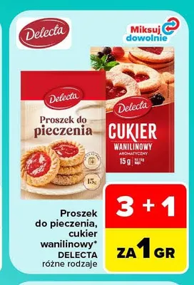 Proszek do pieczenia Delecta promocja w Carrefour Market