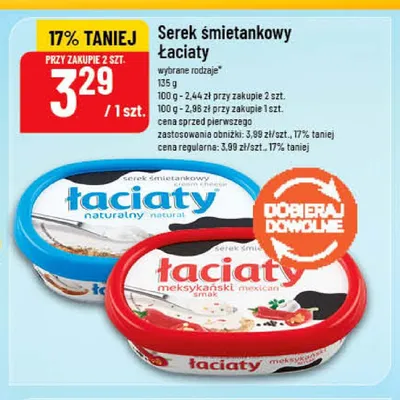 Serek śmietankowy Łaciaty promocja w POLOmarket