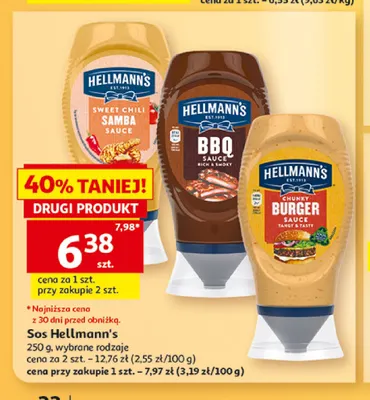 Sos BBQ Hellmann's promocja w Auchan
