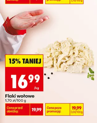 Flaki wołowe promocja w Biedronka