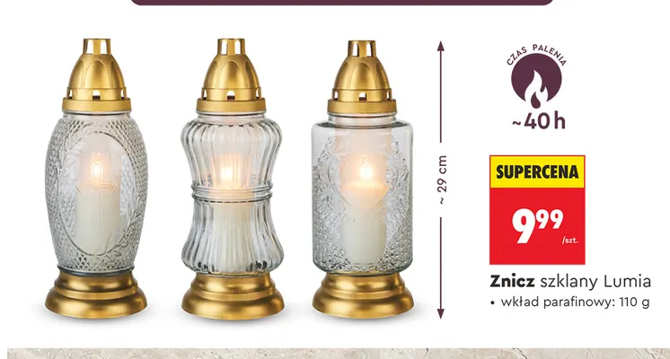 Znicz szklany Lumia promocja w Biedronka