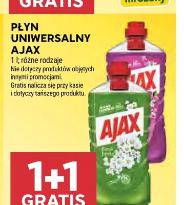 Płyn uniwersalny Ajax promocja w Stokrotka