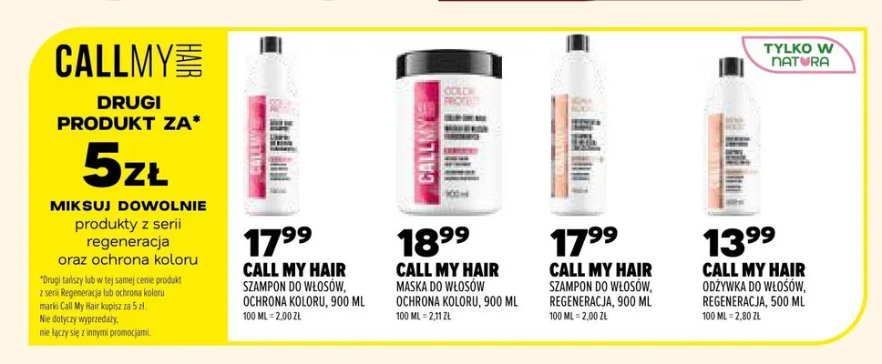 Maska do włosów Call My Hair Ochrona Koloru promocja w Drogerie Natura
