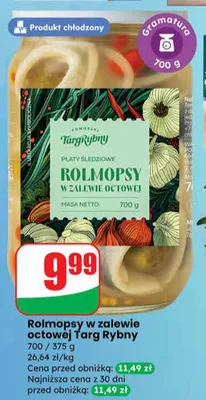 Rolmopsy w zalewie octowej promocja w Dino