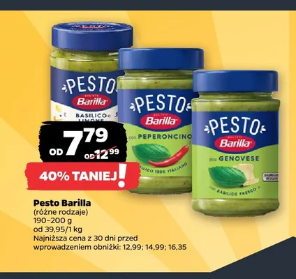 Pesto Barilla promocja w Netto