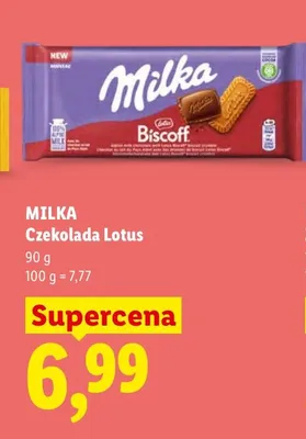 Czekolada Lotus Milka promocja w Lidl