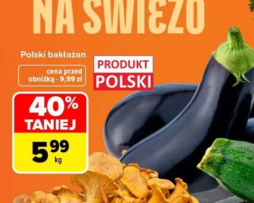 Bakłażan polski promocja w Carrefour