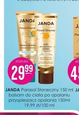 Przyspieszacz opalania Janda Parasol Słoneczny promocja w Drogerie Jasmin