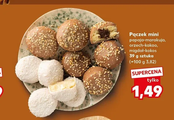 Pączek mini migdał-kokos promocja w Kaufland