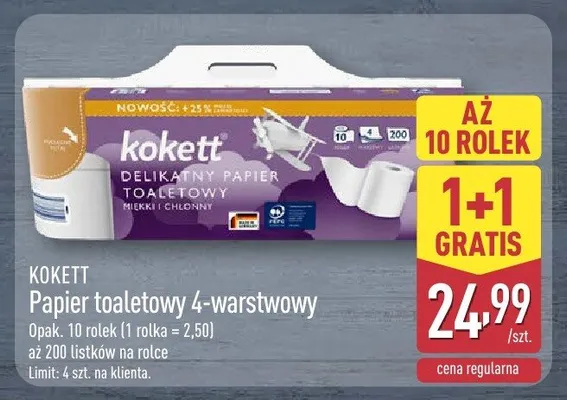 Papier toaletowy promocja w Aldi