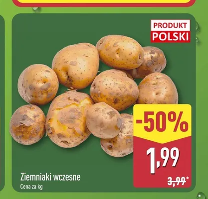 Ziemniaki wczesne polskie promocja w Aldi