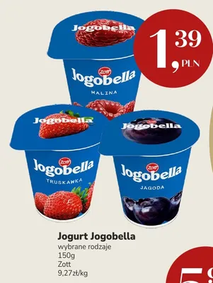 Jogurt Jogobella truskawka Zott promocja w Market Point