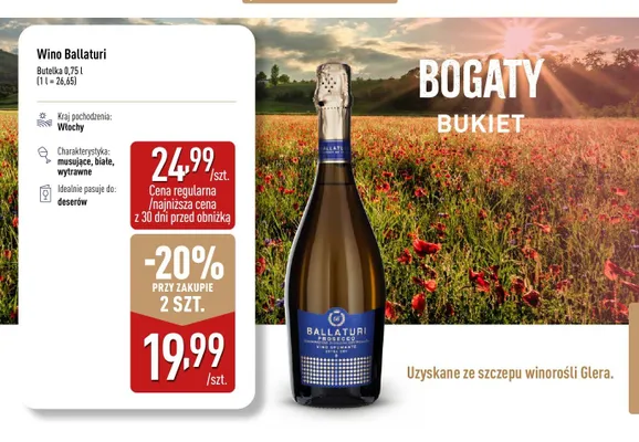 Wino Ballaturi promocja w Aldi