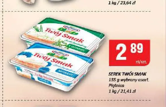 Serek Twój Smak naturalny Piątnica promocja w Chorten