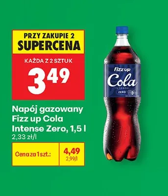 Napój gazowany Fizz Up Cola Intense Zero promocja w Biedronka