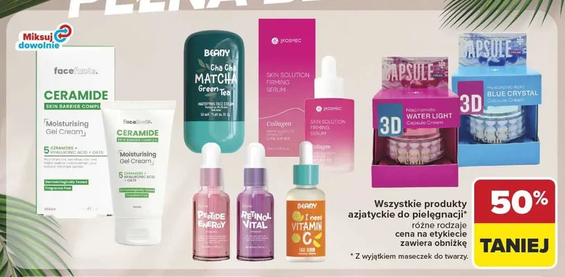 Serum ujędrniające do twarzy Jkosmec Skin Solution Collagen promocja w Carrefour Market