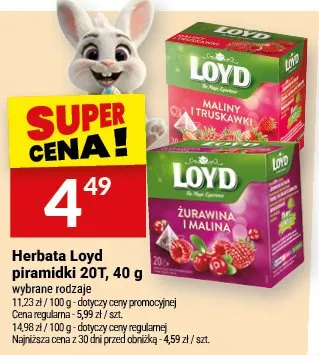 Herbata Loyd piramidki 20T promocja w Twój Market