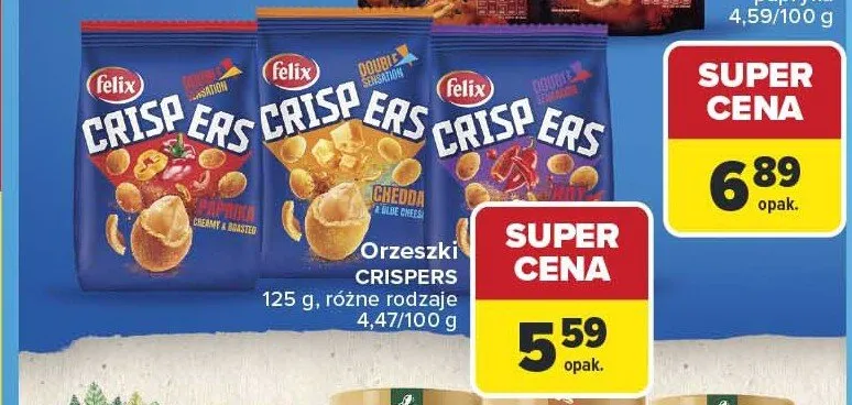 Orzeszki Felix Crispers Chili promocja w Carrefour