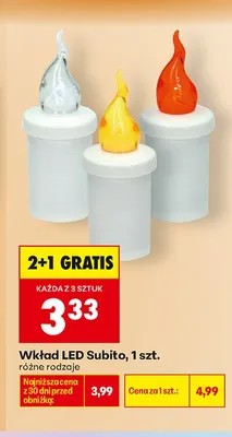 Wkład LED Subito promocja w Biedronka