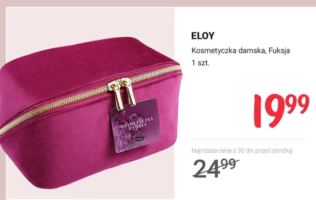 Kosmetyczka damska, fuksja promocja w Rossmann