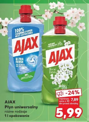 Płyn uniwersalny Ajax promocja w Kaufland