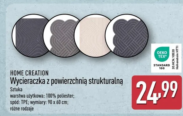 Wycieraczka z powierzchnią strukturalną promocja w Aldi