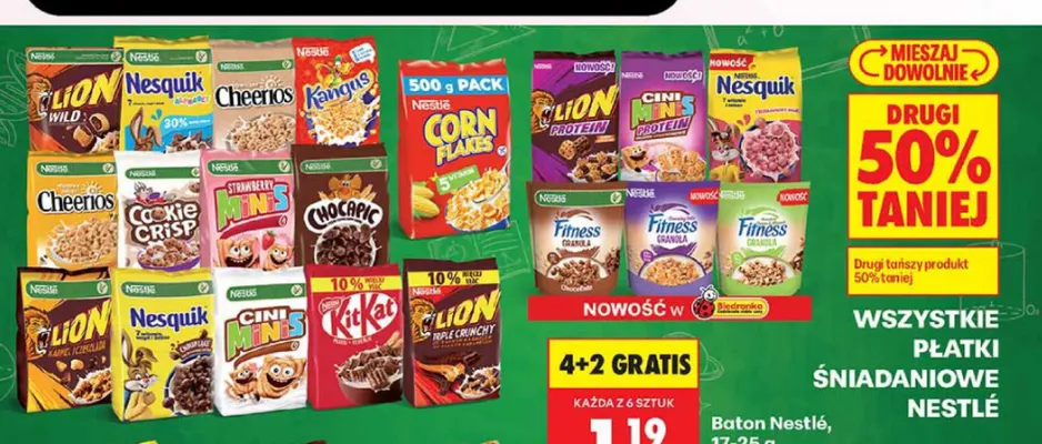 Płatki śniadaniowe Cheerios Nestlé promocja w Biedronka