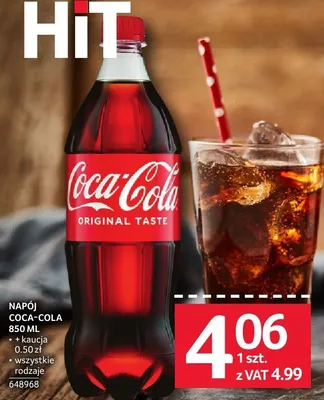 Napój Coca-Cola 850 ml promocja w Selgros