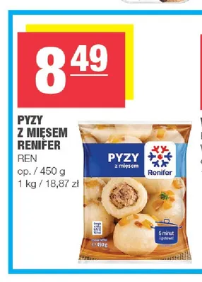Pyzy z mięsem Renifer Ren promocja w SPAR