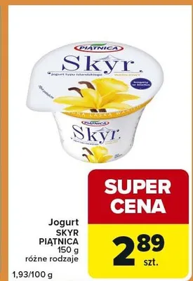 Jogurt różne rodzaje promocja w Carrefour Express